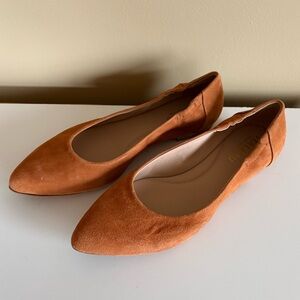 Italeau Mara Suede Ballet Flats Made In Italy Size 10
